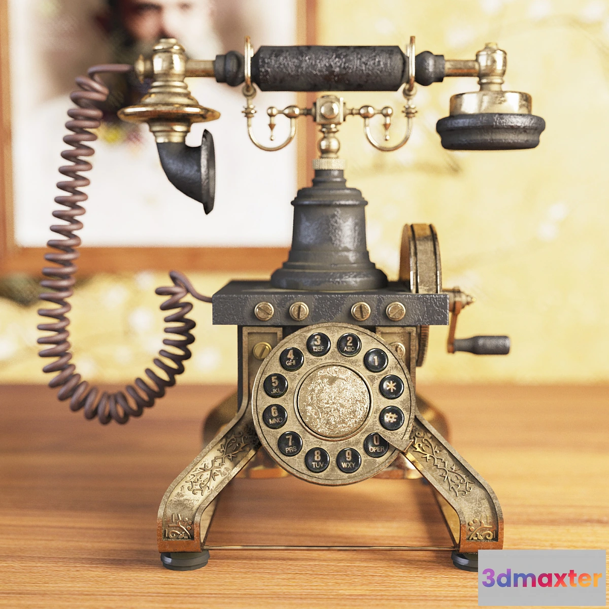 1442394 - Eiffel Vintage Phone 3D Max