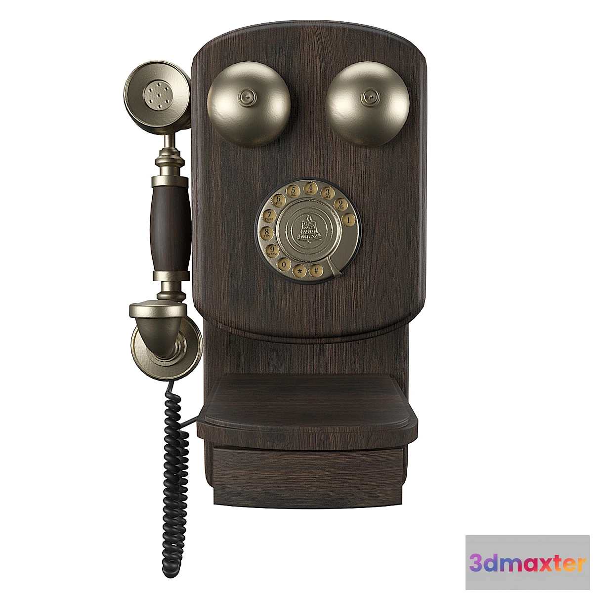 1450374 - Vintage wall phone 3D Max