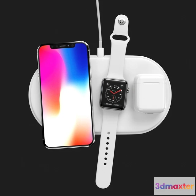 1668106 - technology - Apple Set 3D Max