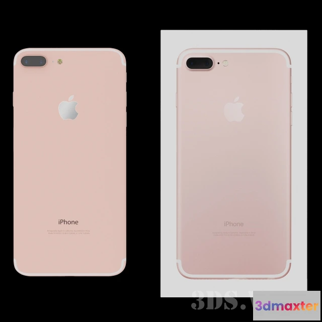 1668110 - technology - IPhone 7 Plus Smartphone with Box 3D Max