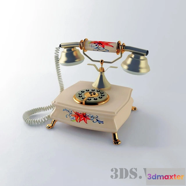 1668122 - technology - Retro telephone “Spring” 3D Max