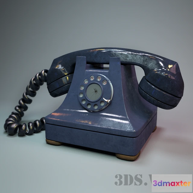 1668132 - technology - Antique telephone set 3D Max