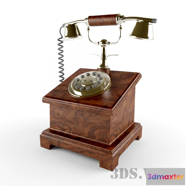 1668134 - technology - Classic retro telephone 3D Max