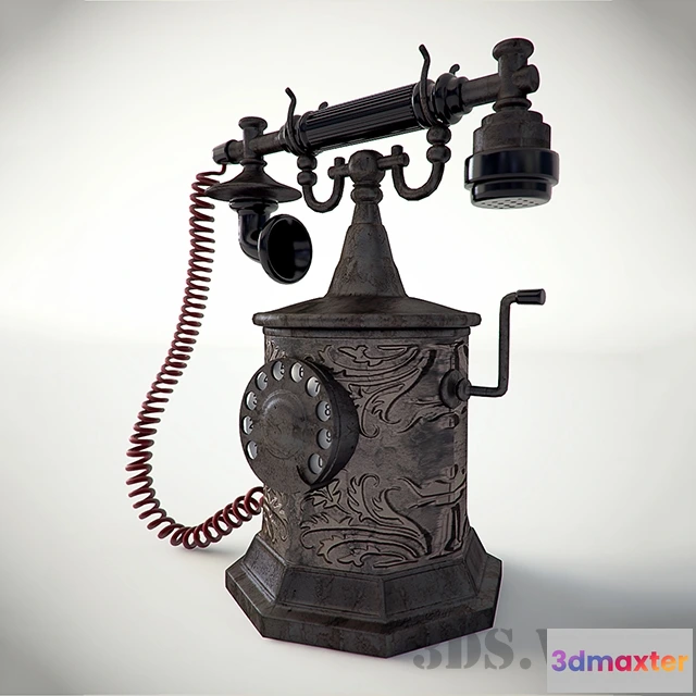 1668146 - technology - Old retro telephone 3D Max