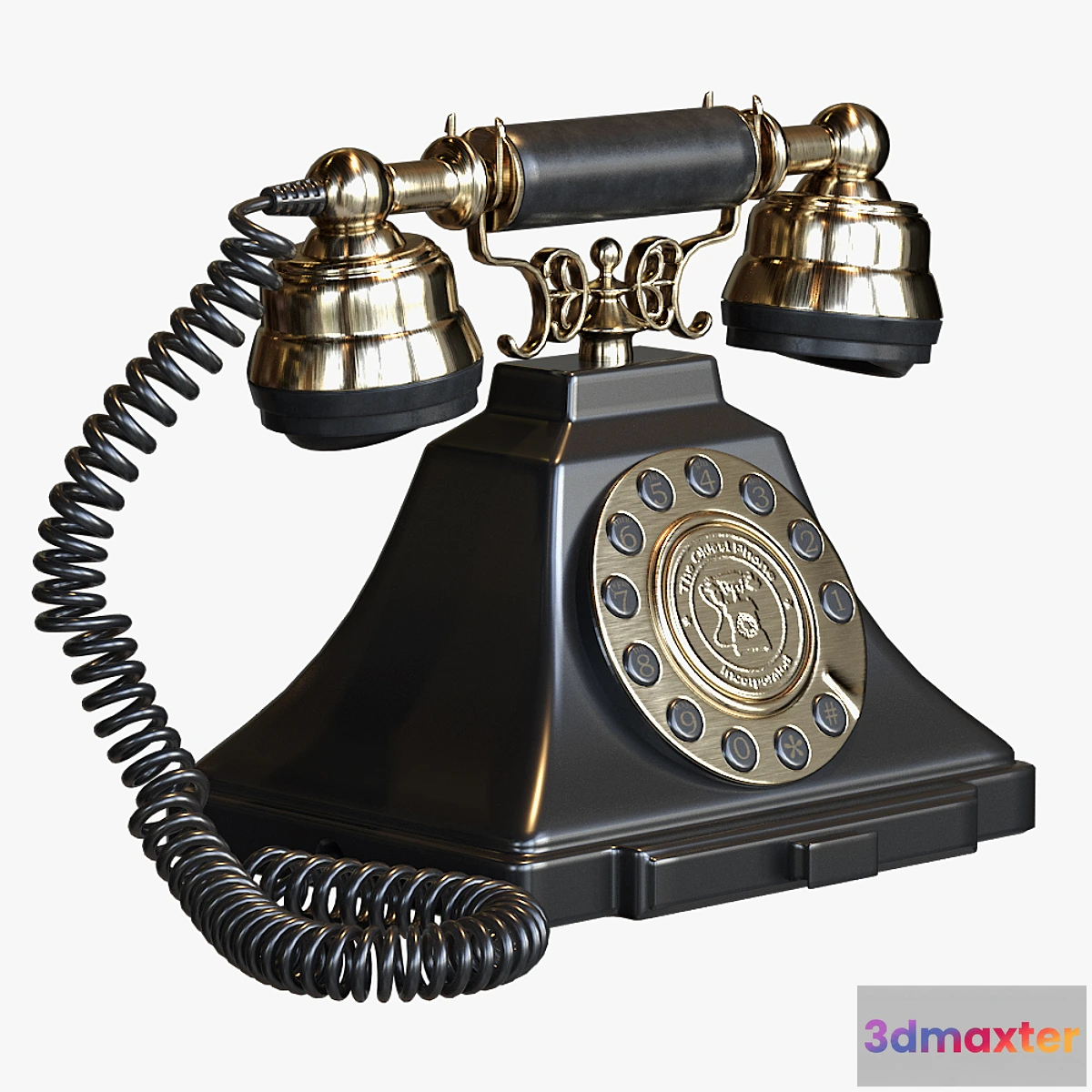 786948 - Classic Vintage Telephone with push button dial