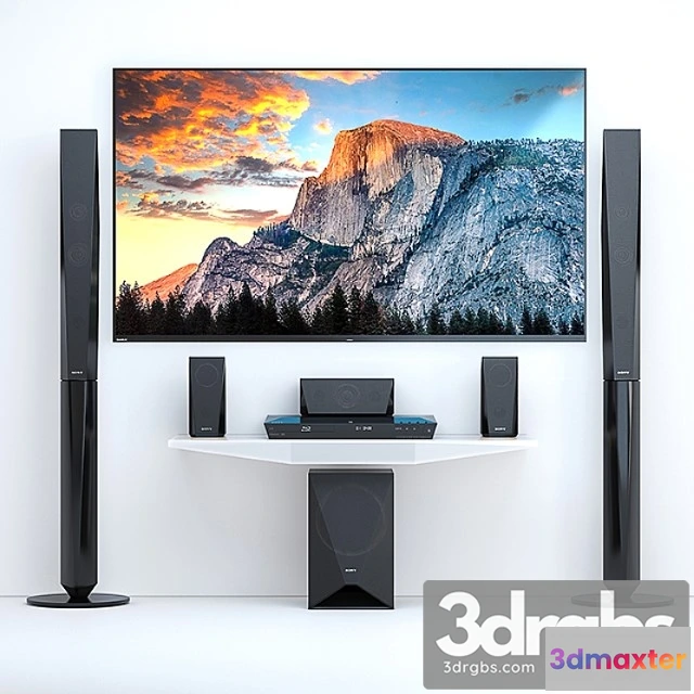 1066374 - Home theater sony bdv-e4100 + tv sony af8