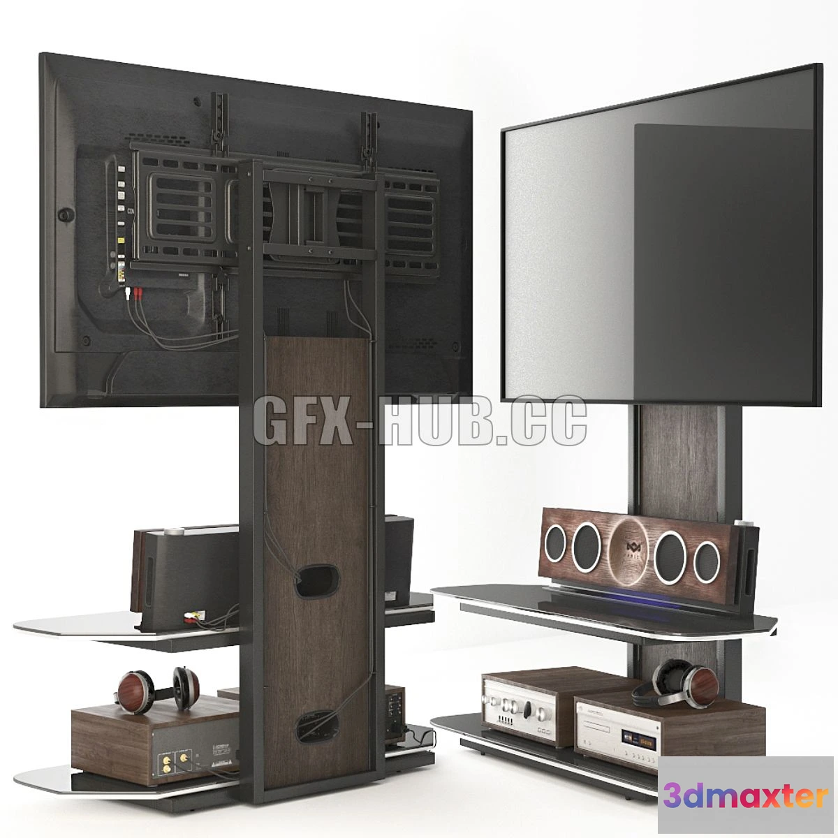 1557845 - Television stand acoustics 3D Max