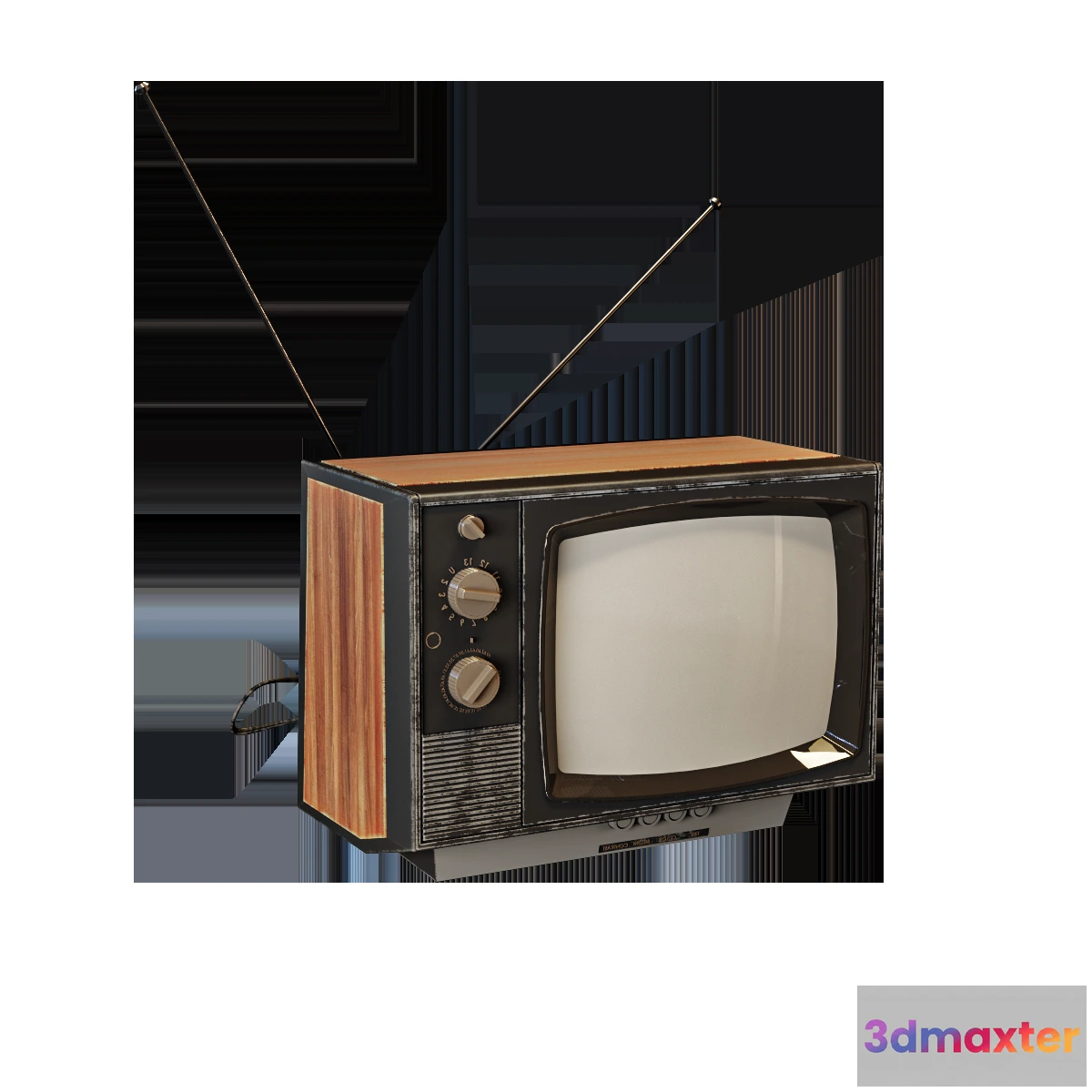 1668298 - technology - Old TV 3D Max