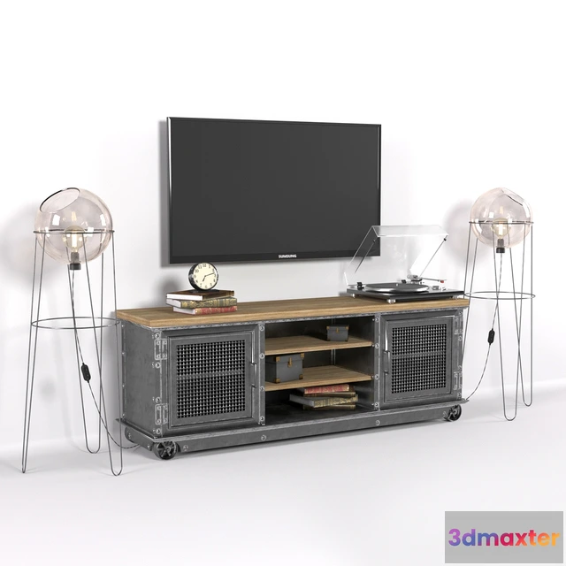 1668302 - technology - TV stand in Loft style 3D Max