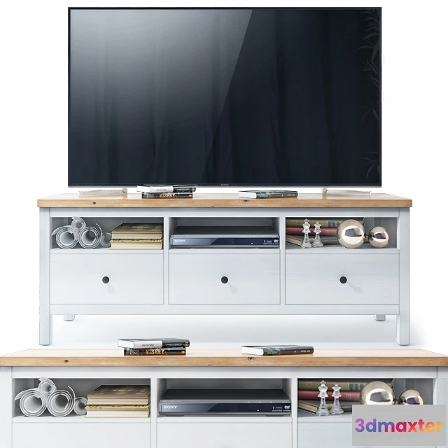 1668314 - technology - IKEA  HEMNES   TV + Decor 3D Max
