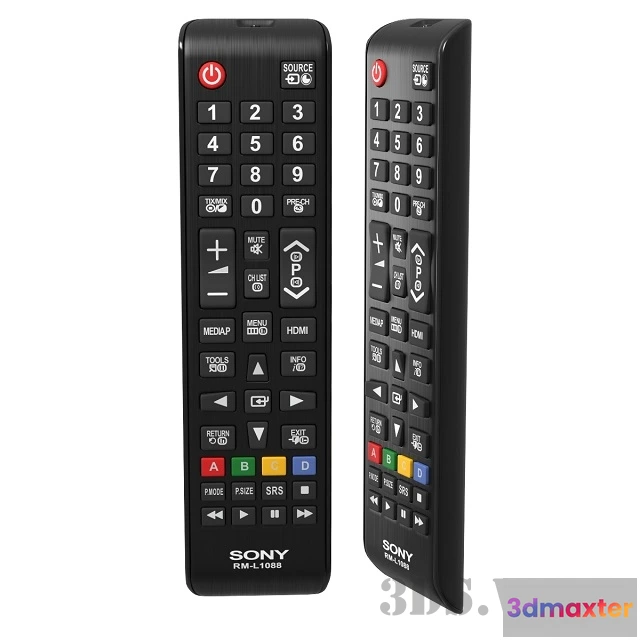 1668364 - technology - Sony TV remote 3D Max