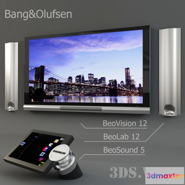 1668412 - technology - Bang&Olufsen - BeoVision 12 BeoLab 12 и BeoSound 5 3D Max