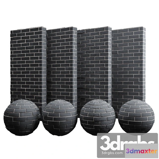 1053908 - Black brick tiles