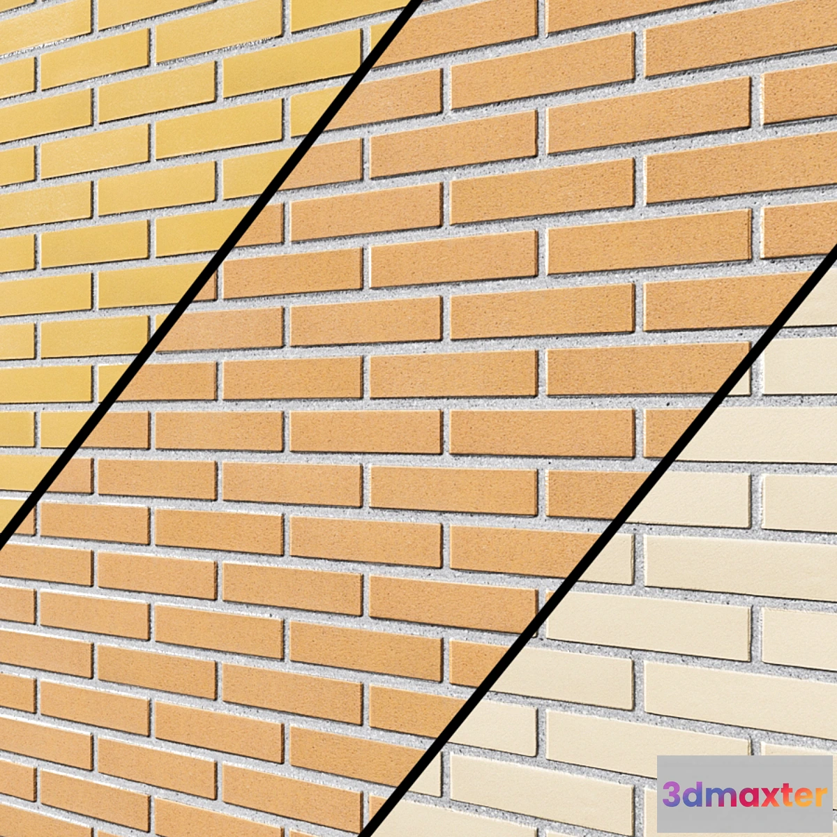 1295194 - Clinker tiles Feldhaus Klinker CLASSIC series perla liso 3D Max