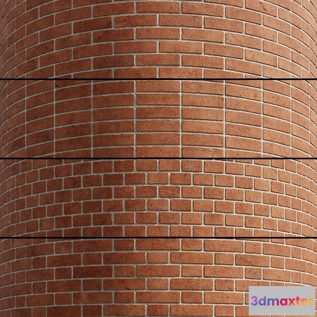 1355131 - Brick Red - No.4 3D Max