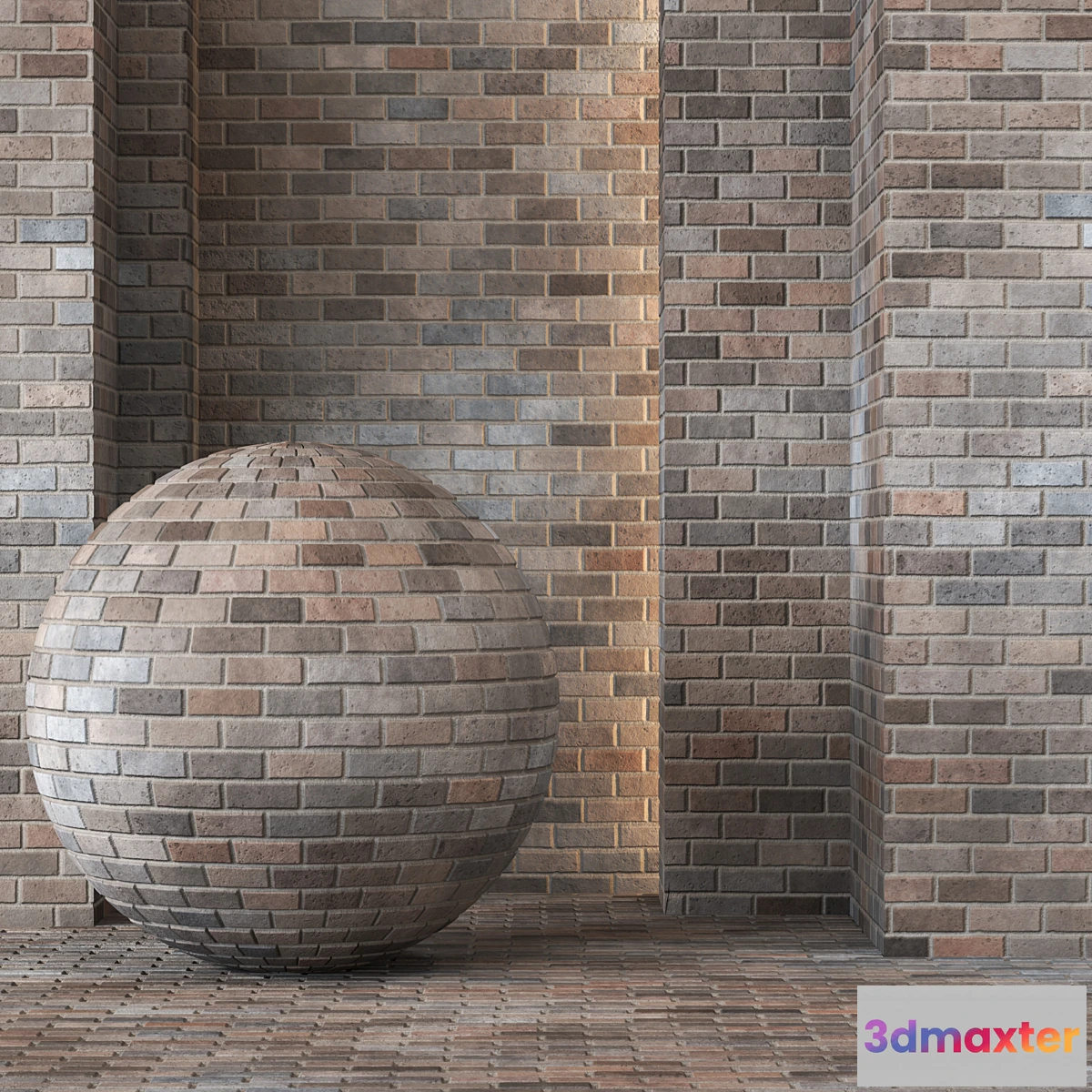 1392202 - Old Brick Texture 4K Seamless - Tileable 3D Max