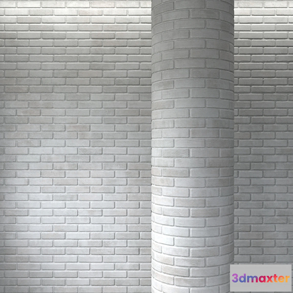 1421830 - Brick white masonry 3D Max