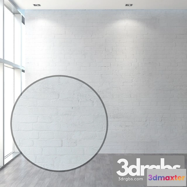 997986 - Aged White Brick Masonry 1