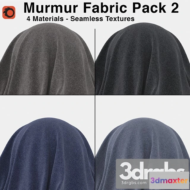 1053976 - Maharam - murmur fabric - pack 2 (4 seamless materials)