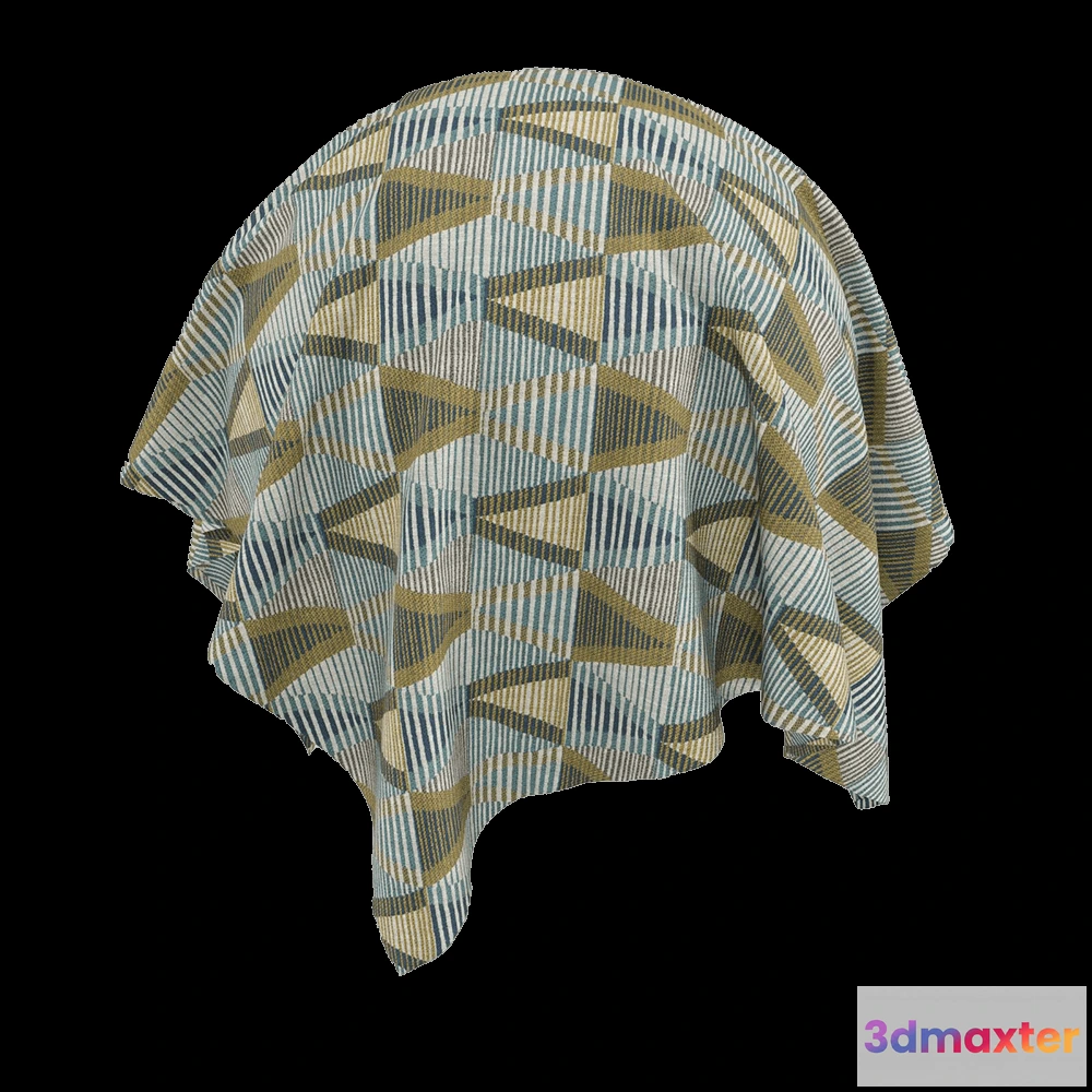 1668680 - Twinbru - Geometric Duckegg Chenille 1582410 3D Max