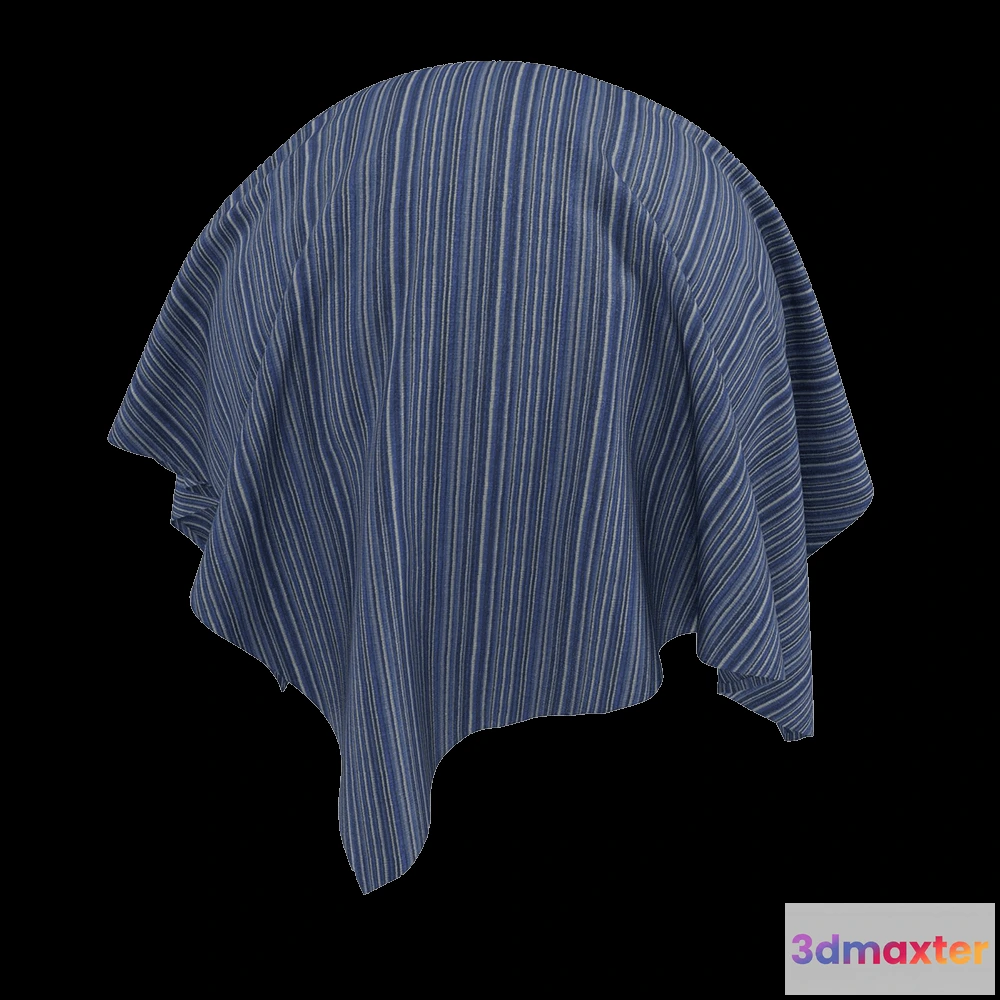 1668772 - Twinbru - Stripe Blue Chenille 2881883 3D Max