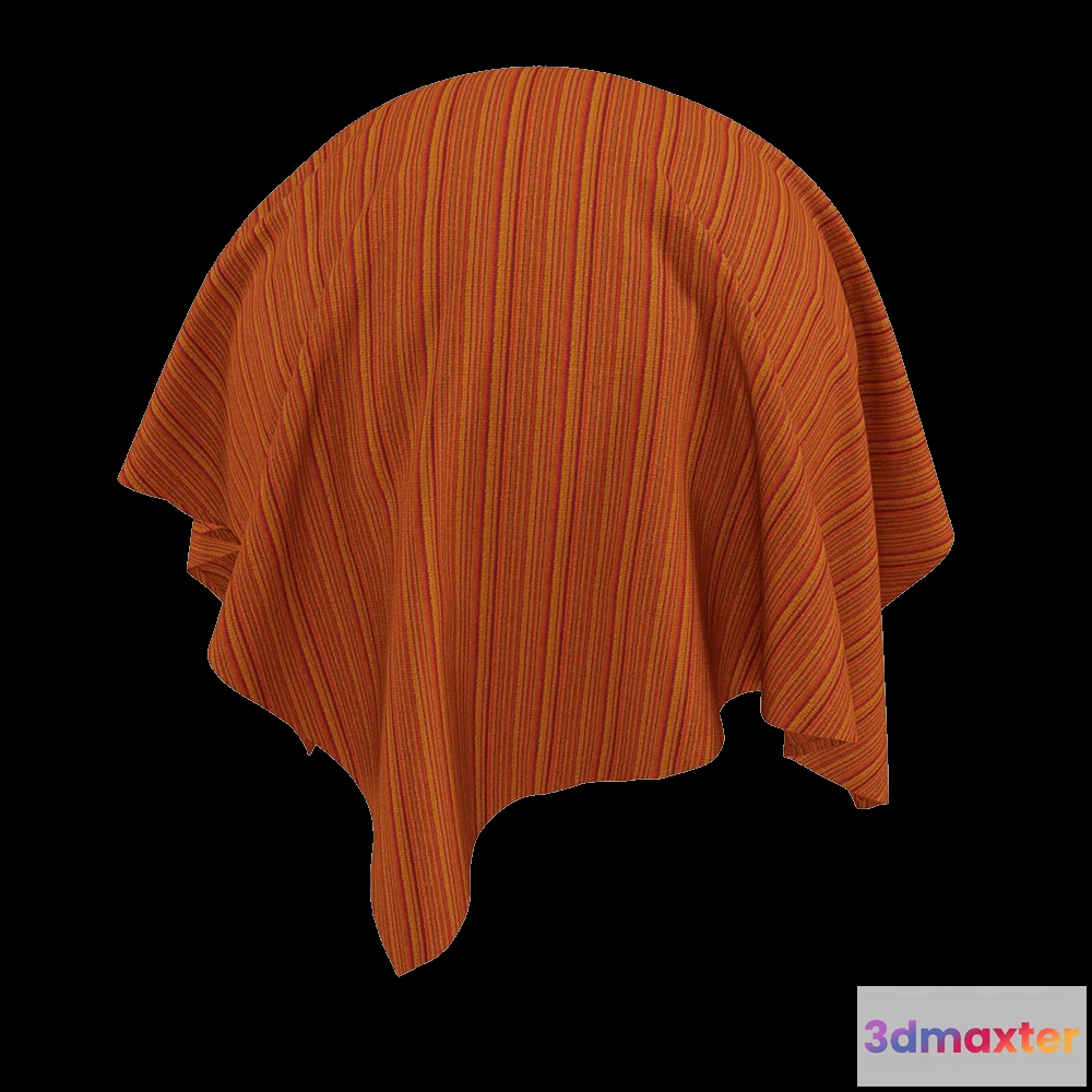 1668782 - Twinbru - Stripe Orange Chenille 3081876 3D Max