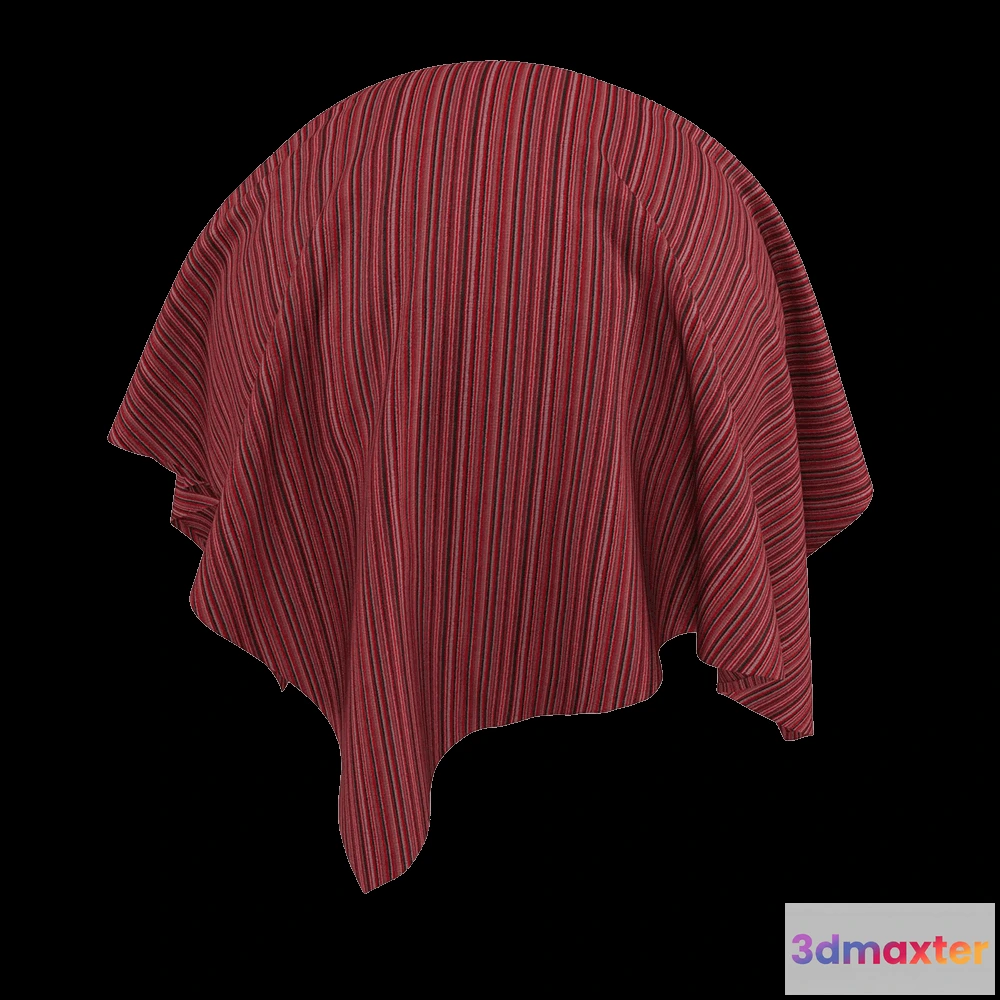 1668810 - Twinbru - Stripe Red Chenille 2881874 3D Max