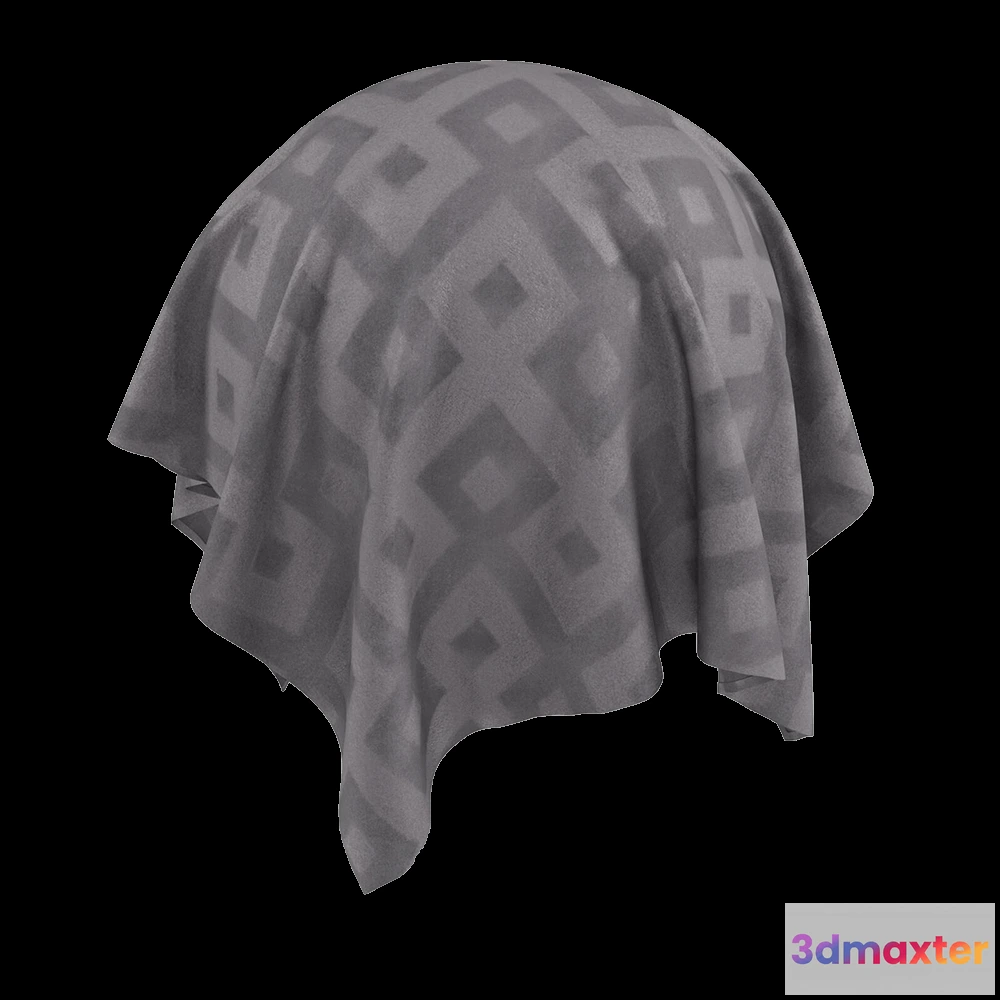 1669334 - Twinbru - Geometric Grey Velvet 2568065 3D Max