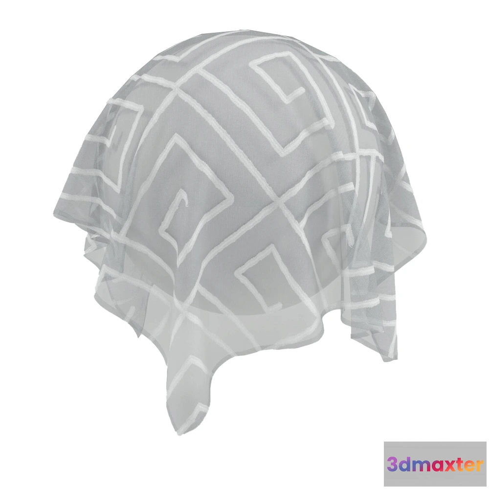 1669540 - Twinbru - Graphical White Sheer 2665546 3D Max