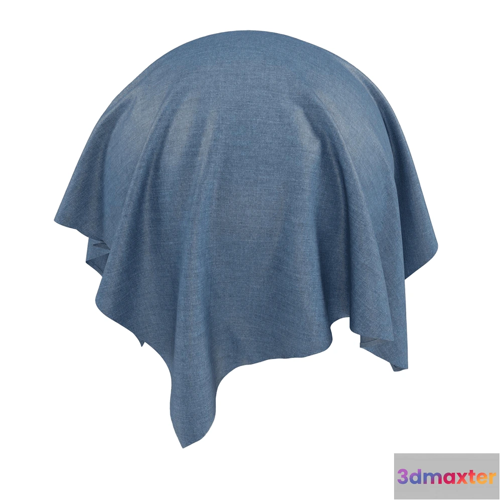 1669552 - Twinbru - Plain Blue Velvet 1572330 3D Max