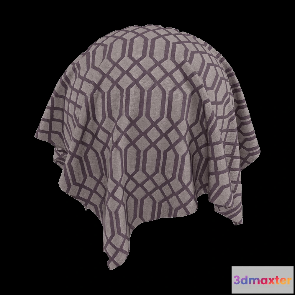 1669750 - Twinbru - Geometric Purple Jacquard 1564032 3D Max