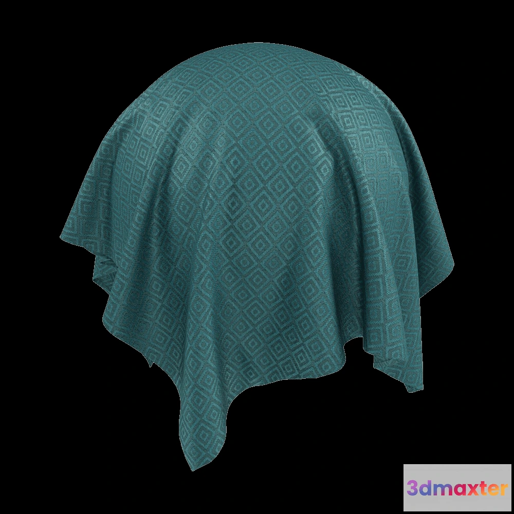 1669774 - Twinbru - Geometric Green Jacquard 1964027 3D Max