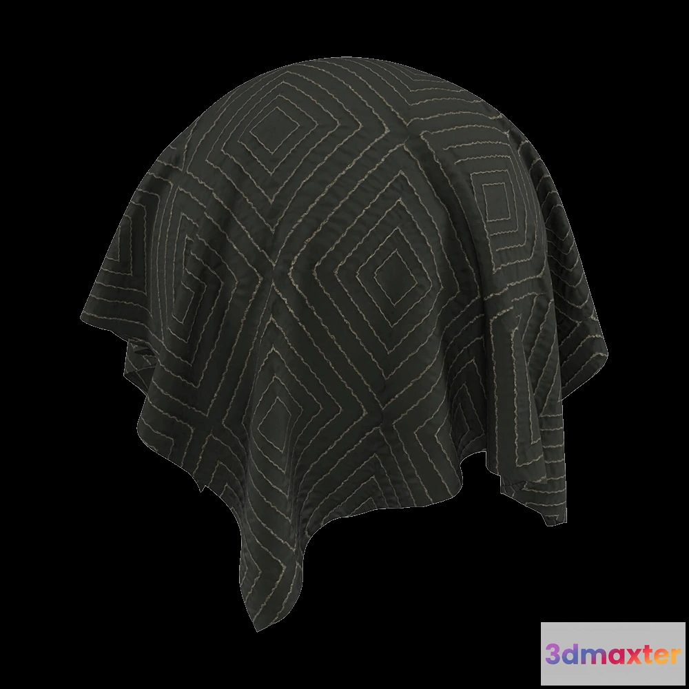 1669788 - Twinbru - Geometric Black Jacquard 2062309 3D Max