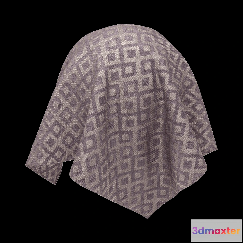 1669856 - Twinbru - Geometric Purple Jacquard 1064000 3D Max