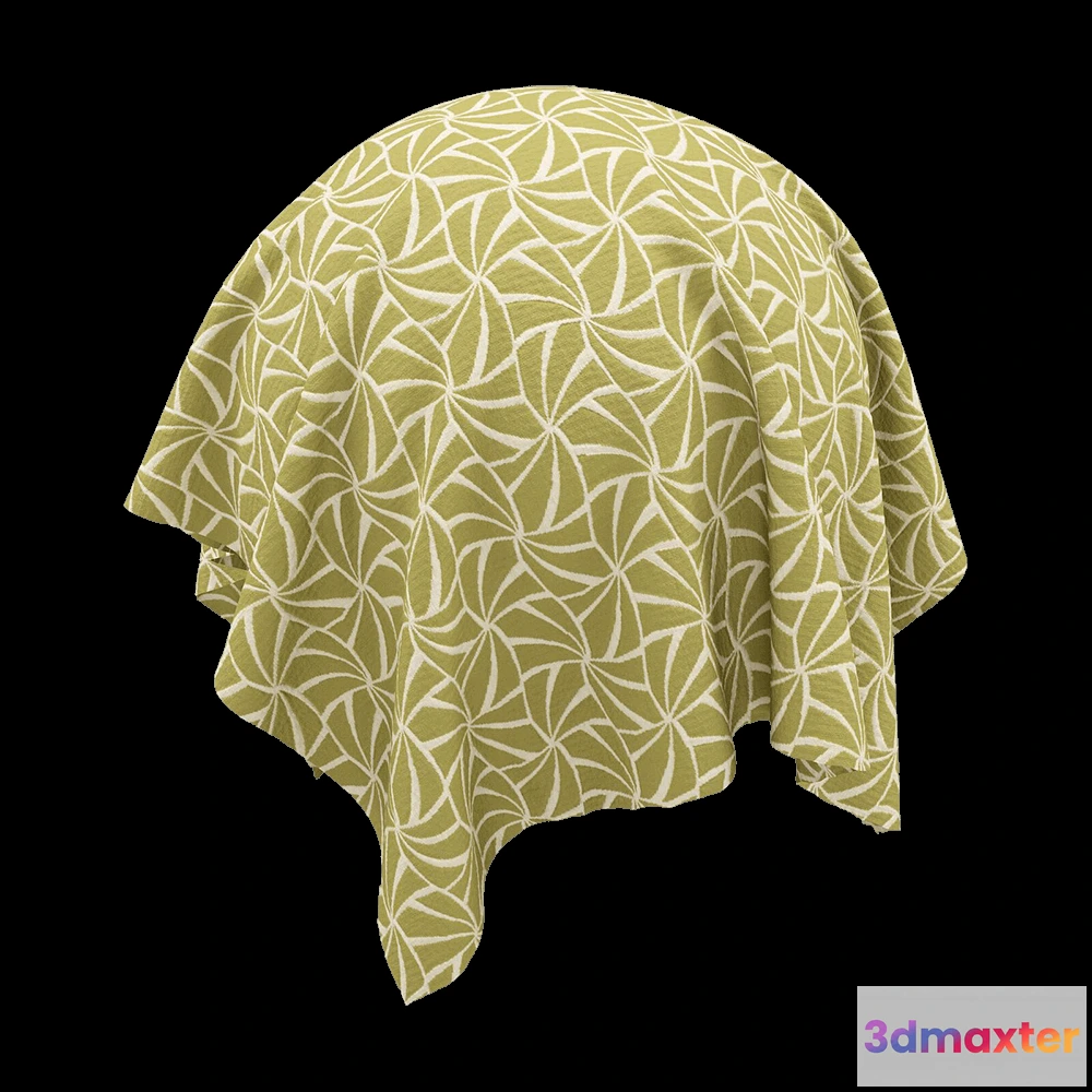 1670122 - Twinbru - Graphical Green Jacquard 1531812 3D Max