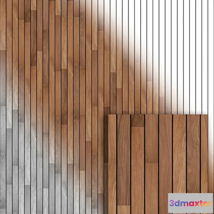 1273998 - Teak planks 3D Max