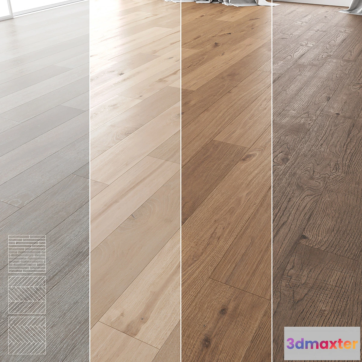 1296584 - Wood Floor Set 04 3D Max