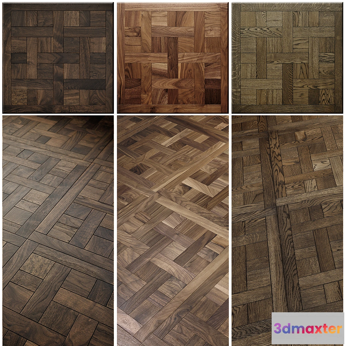 1296950 - MOSAIC WOOD FLOORS_5 3D Max