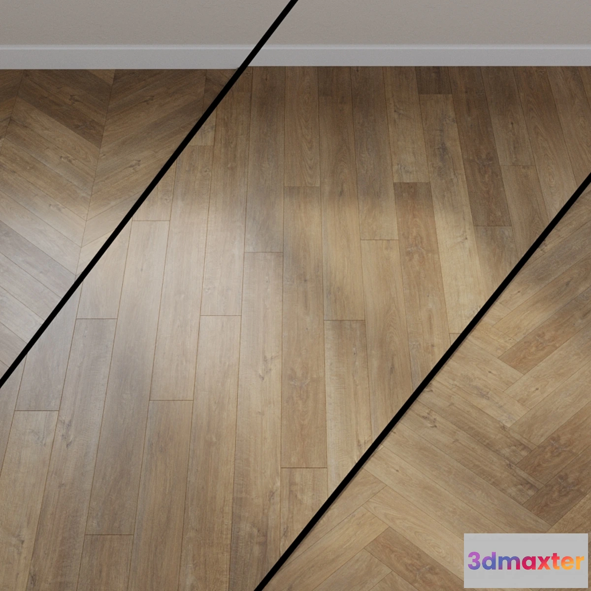 1318202 - ITEM NO. 538680 HARO Laminate flooring TRITTY 90 Plank 1-Strip 4V Smoke Livorno Oak  soft matt Top Connect - No.2 3D Max