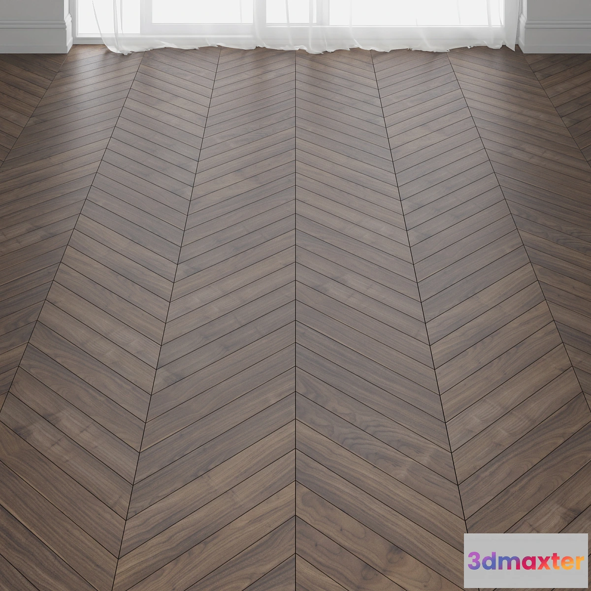 1428932 - Virginia Walnut Parquet Floor in 3 types 3D Max