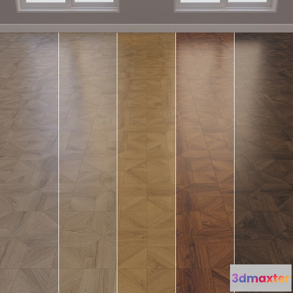 1434800 - Classic modular parquet QUICKSTEP set 1 3D Max