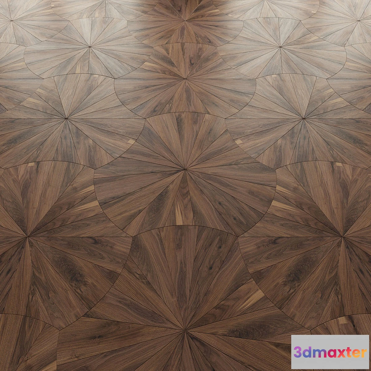 1440608 - Parquet Foglie d’Oro Ventaglio 3D Max