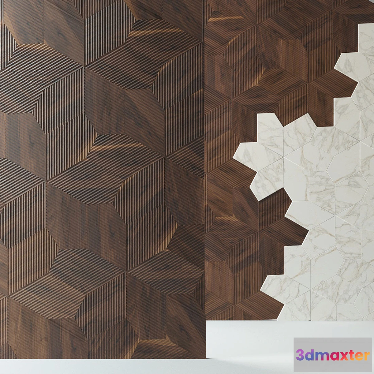 1453094 - Parquet Foglie d’Oro Azalea 3D Max