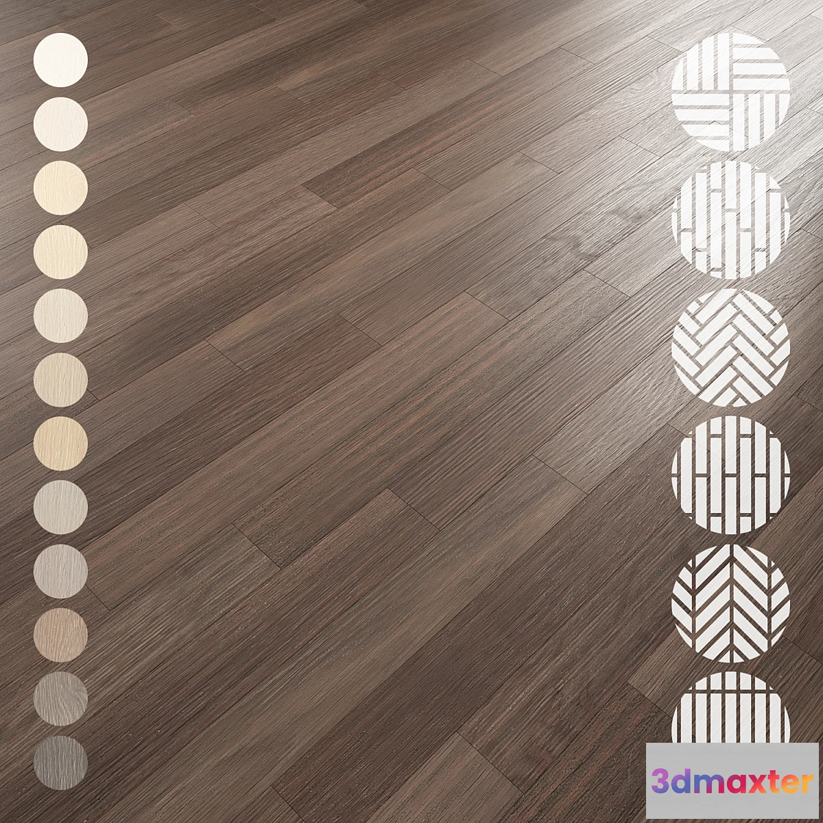 1467524 - Oak Flooring Set 075 3D Max