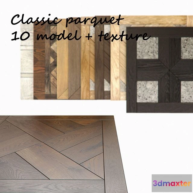1560693 - Modular parquet classic 3D Max