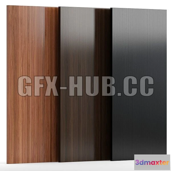 1564518 - Wood 31 With 3 Materials 3D Max