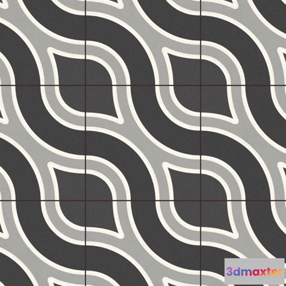 1670626 - Apavisa  - Black Pre-Scored Wave 3D Max