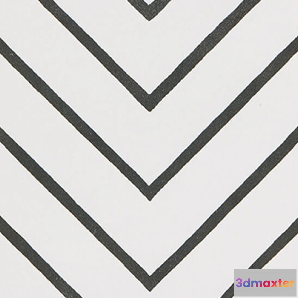 1670638 - Apavisa  - White Decor Lappato Encaustic 3D Max