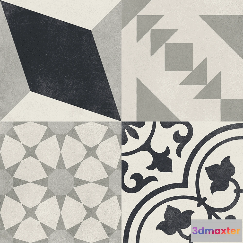 1672022 - HARMONY - Ceramic tiles CUBAN 3D Max