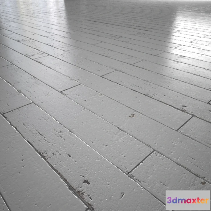 576574 - White Painted wood floor - MultiTexture